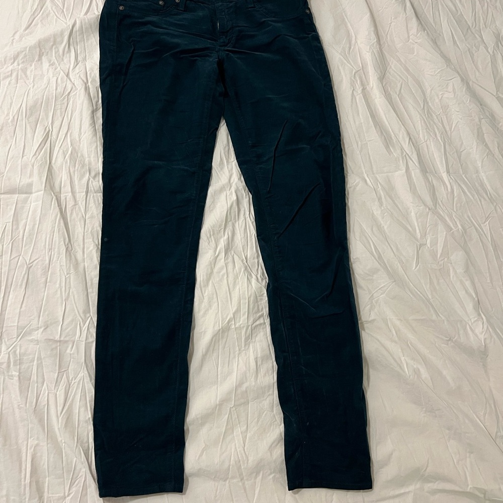 AG Adriano Goldschmied Dark Teal Trousers